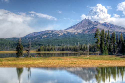 Plume of Smoke Over the Mountain