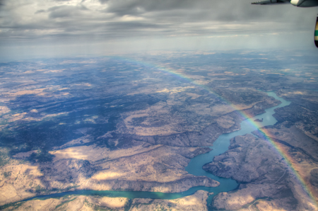 Rainbow over Lake Billy Chinook