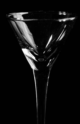 Cordial Glass . . . black and white version