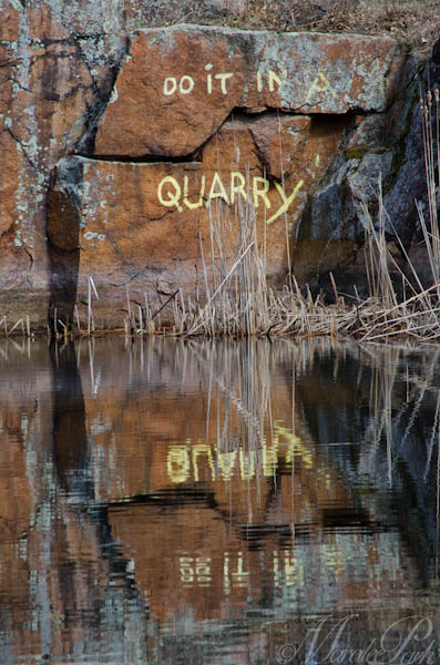 It's too bad people have to put graffiti in such a beautiful place.