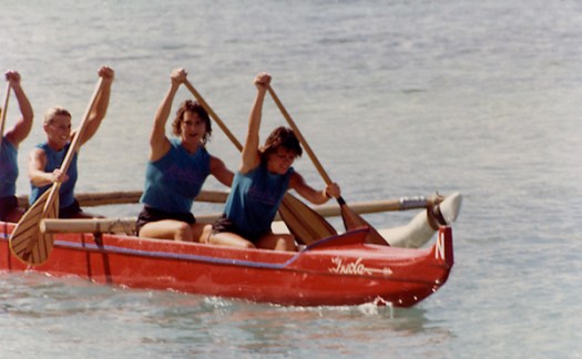 I had the second position in the canoe and was responsible for calling the cadence.