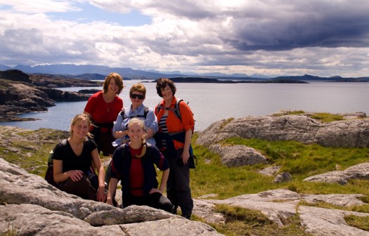 My sisters, nieces and me.