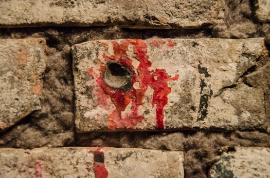 The wall from the St. Valentine's Day Massacre.