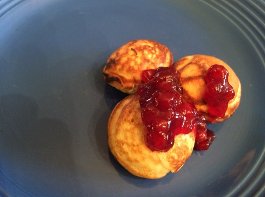 With lingonberry sauce