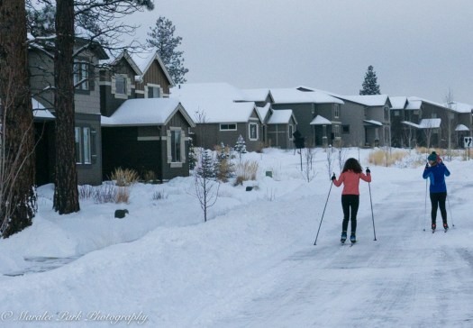 The best way to get around was on cross-country skis or snowshoes. 