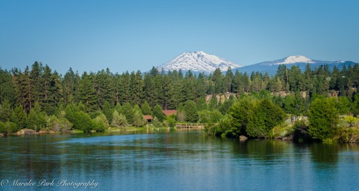 Des chutes River, Water, Mountains, Bend, Oregon