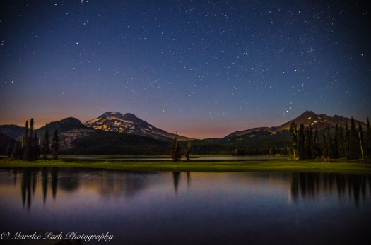 Sparks Lake just before dark.