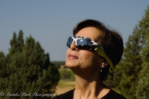 Reflection of the eclipse