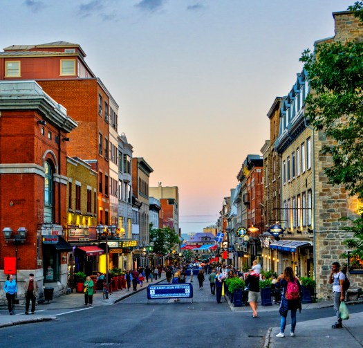 Rue Saint-Jean at sunset
