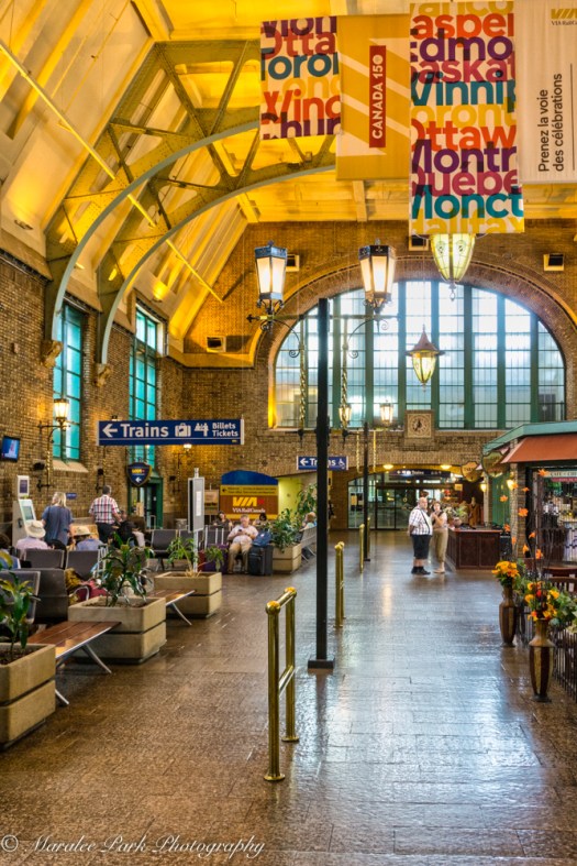 Inside the Quebec City Train Station