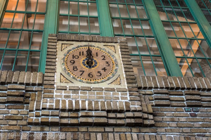 Clock inside the Quebec City Train Station
