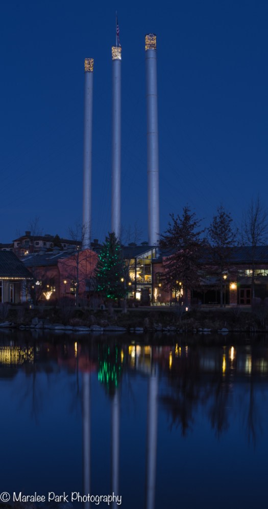 Night at the Old Mill District
