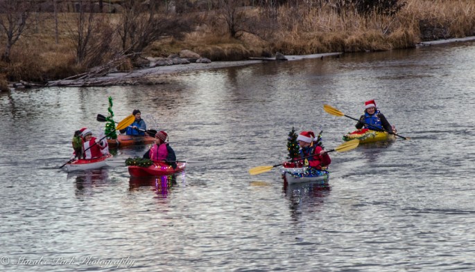 Christmas Kayak Parade on the Deschutes River