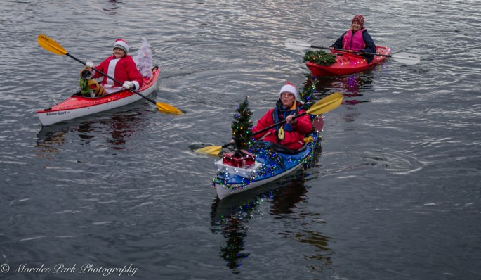 Christmas Kayak Parade on the Deschutes River