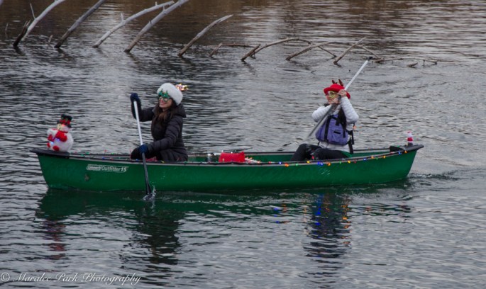 Christmas Kayak Parade on the Deschutes River