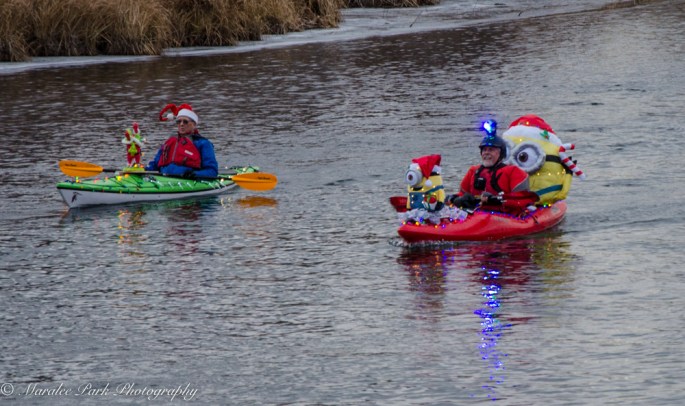 Christmas Kayak Parade on the Deschutes River