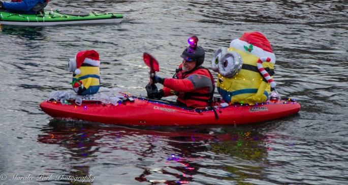 Christmas Kayak Parade on the Deschutes River