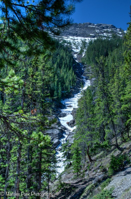 There was still some snow along the way