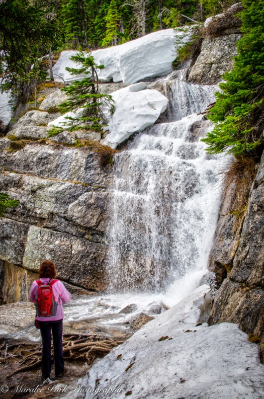 Waterfalls just before reaching the teahouse