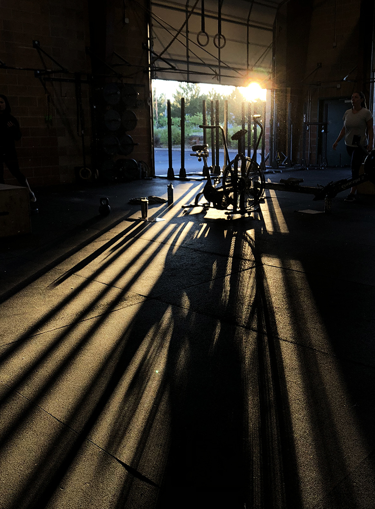Shadows at the gym